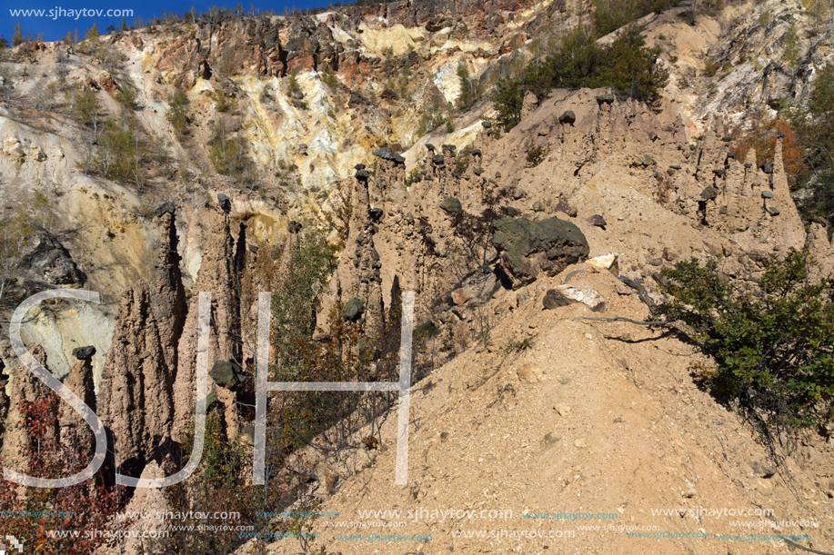 Amazing Autumn Landscape of Rock Formation Devil"s town in Radan Mountain, Serbia