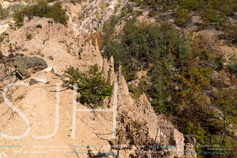 Amazing Autumn Landscape of Rock Formation Devil"s town in Radan Mountain, Serbia