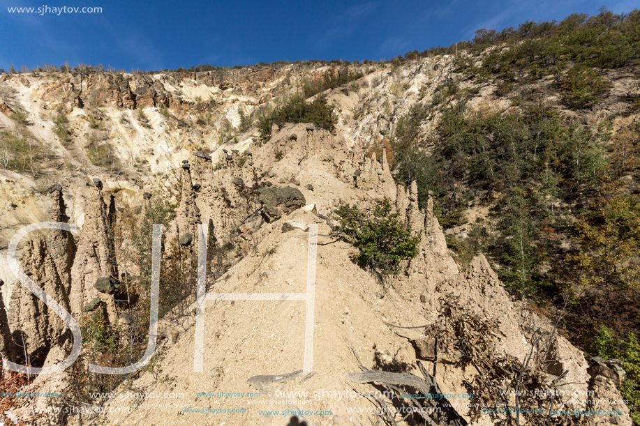 Amazing Autumn Landscape of Rock Formation Devil"s town in Radan Mountain, Serbia