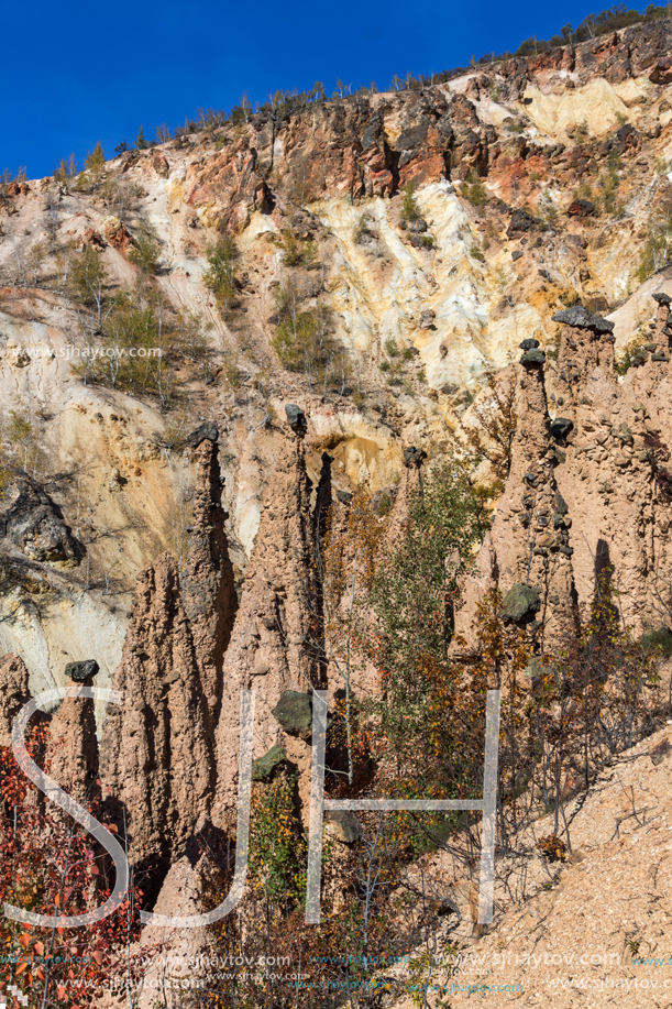 Amazing Autumn Landscape of Rock Formation Devil"s town in Radan Mountain, Serbia