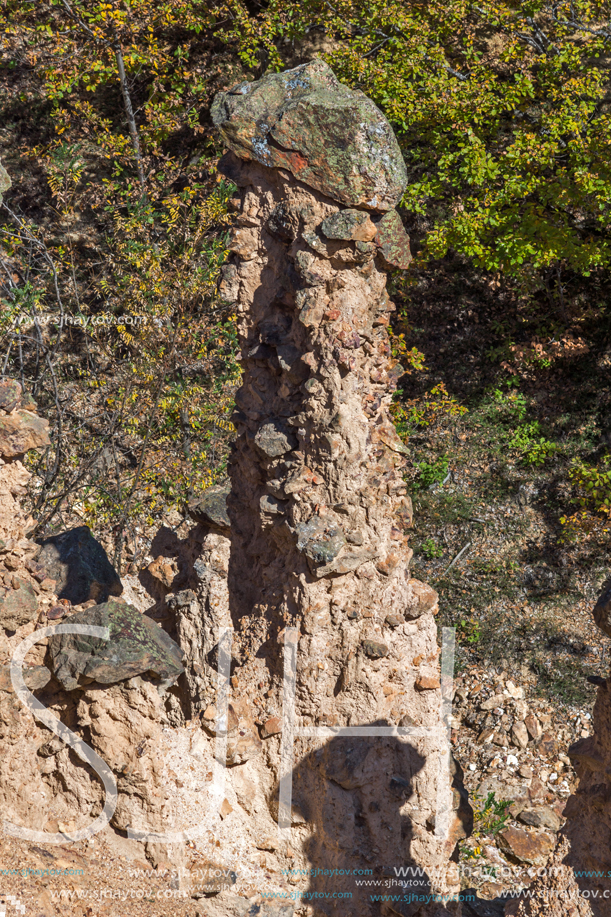 Amazing Autumn Landscape of Rock Formation Devil"s town in Radan Mountain, Serbia