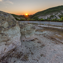 Rock formation Stone Mushrooms near Beli plast village, Kardzhali Region, Bulgaria