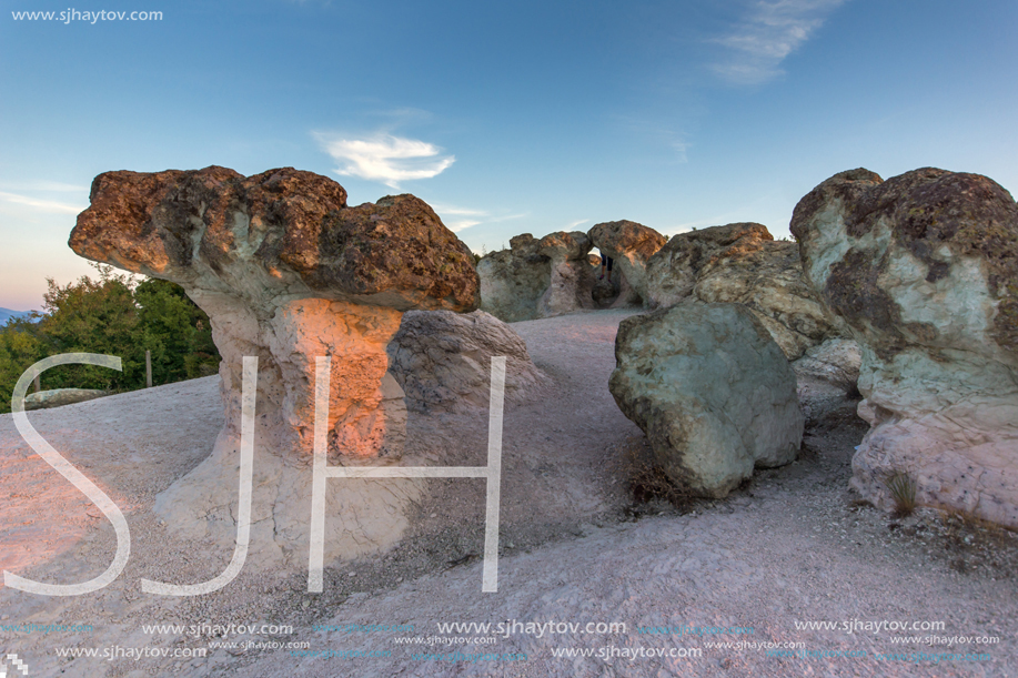 Rock formation Stone Mushrooms near Beli plast village, Kardzhali Region, Bulgaria