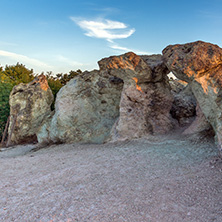 Rock formation Stone Mushrooms near Beli plast village, Kardzhali Region, Bulgaria