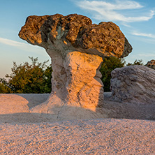 Rock formation Stone Mushrooms near Beli plast village, Kardzhali Region, Bulgaria