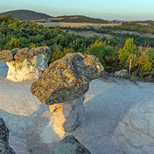 Rock formation Stone Mushrooms near Beli plast village, Kardzhali Region, Bulgaria