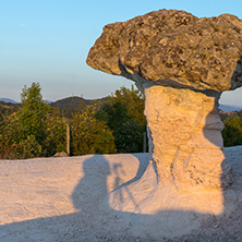 Rock formation Stone Mushrooms near Beli plast village, Kardzhali Region, Bulgaria