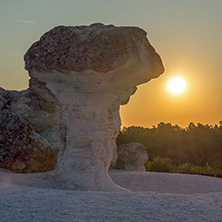 Rock formation Stone Mushrooms near Beli plast village, Kardzhali Region, Bulgaria