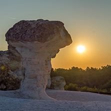 Rock formation Stone Mushrooms near Beli plast village, Kardzhali Region, Bulgaria