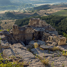 Sunrise view of The ancient Thracian city of Perperikon, Kardzhali Region, Bulgaria