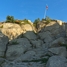 Sunrise view of The ancient Thracian city of Perperikon, Kardzhali Region, Bulgaria