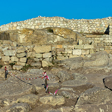 Sunrise view of The ancient Thracian city of Perperikon, Kardzhali Region, Bulgaria