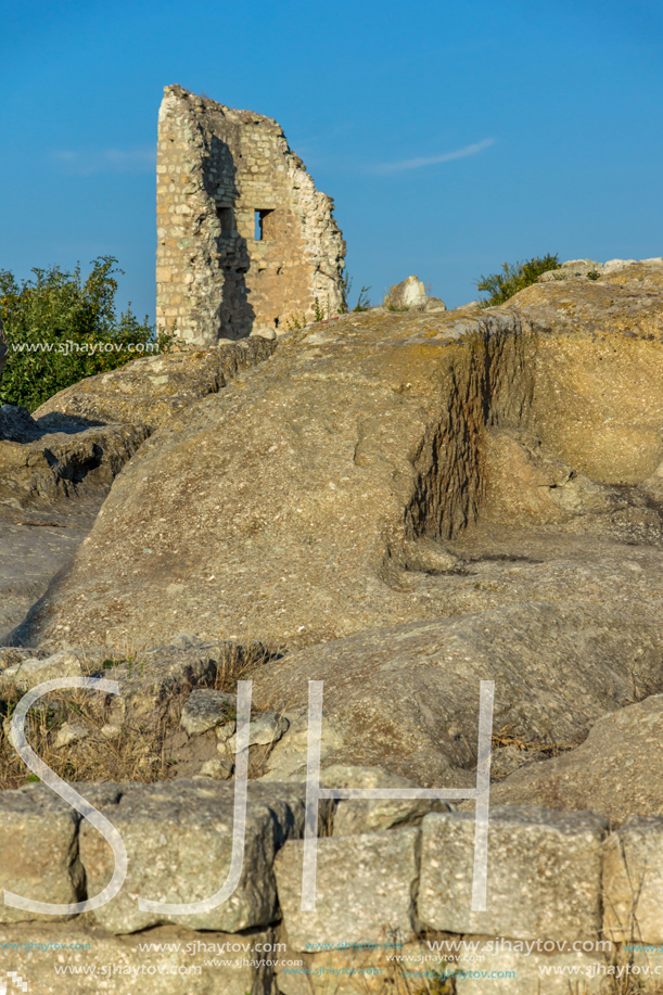 Sunrise view of The ancient Thracian city of Perperikon, Kardzhali Region, Bulgaria