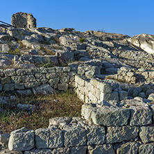 Sunrise view of The ancient Thracian city of Perperikon, Kardzhali Region, Bulgaria