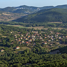 Sunrise view of The ancient Thracian city of Perperikon, Kardzhali Region, Bulgaria