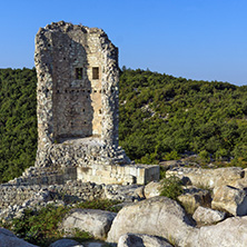 Sunrise view of The ancient Thracian city of Perperikon, Kardzhali Region, Bulgaria