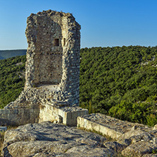 Sunrise view of The ancient Thracian city of Perperikon, Kardzhali Region, Bulgaria