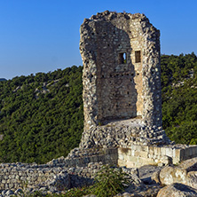 Sunrise view of The ancient Thracian city of Perperikon, Kardzhali Region, Bulgaria