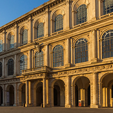 ROME, ITALY - JUNE 24, 2017: Sunset view of Palazzo Barberini - National Gallery of Ancient Art in Rome, Italy