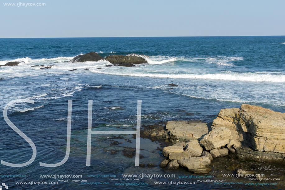 Seascape with Bird island near town of Tsarevo, Burgas Region, Bulgaria