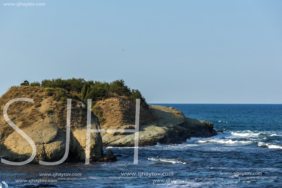 Seascape with Bird island near town of Tsarevo, Burgas Region, Bulgaria