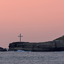 Amazing Sunrise Panorama from Beach of town of Tsarevo, Burgas Region, Bulgaria