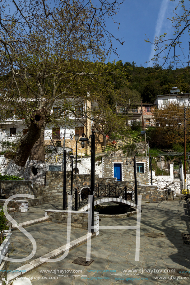 Old house in village of Panagia, Thassos island,  East Macedonia and Thrace, Greece