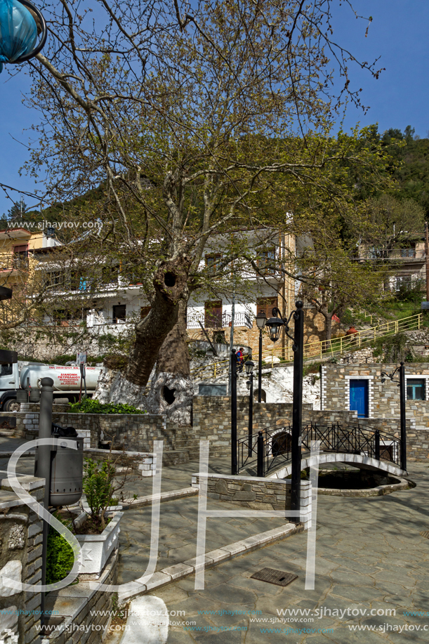 Old house in village of Panagia, Thassos island,  East Macedonia and Thrace, Greece