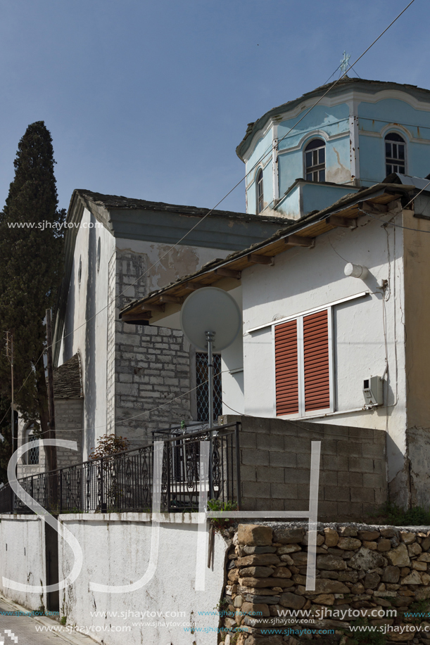 Holy Virgin Church in village of Panagia, Thassos island,  East Macedonia and Thrace, Greece