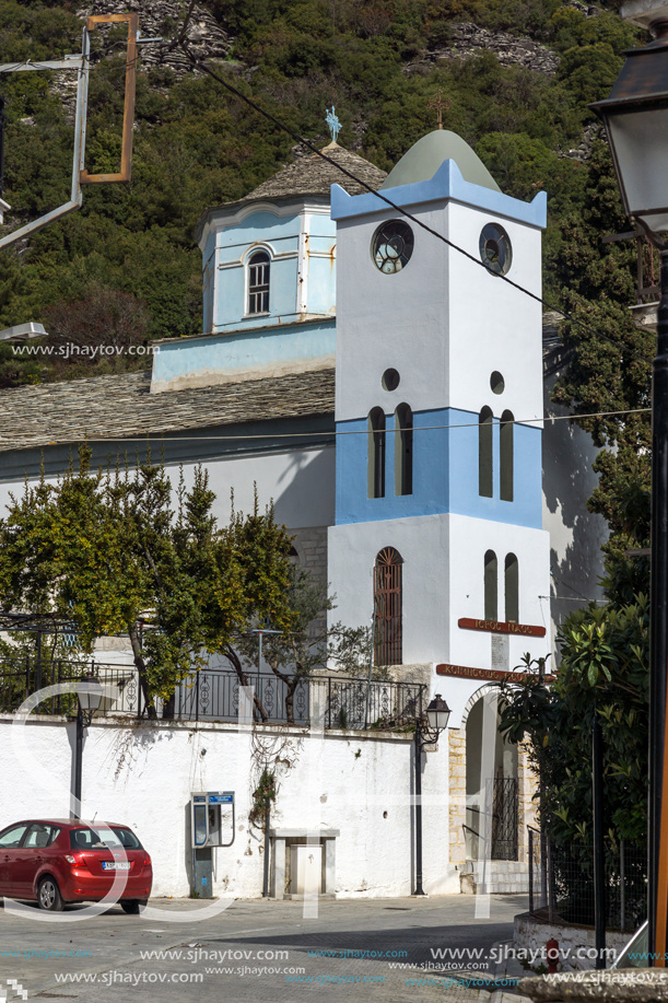Holy Virgin Church in village of Panagia, Thassos island,  East Macedonia and Thrace, Greece