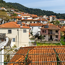 Amazing Panorama to village of Potamia, Thassos island,  East Macedonia and Thrace, Greece