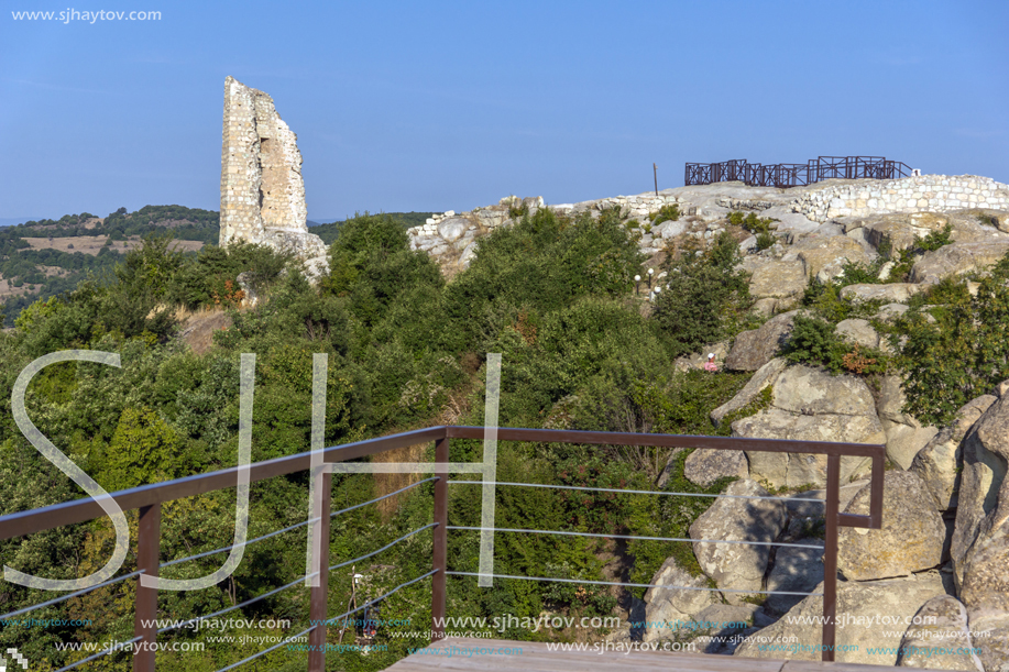 Antique Thracian Sanctuary Eagle Rocks near town of Ardino, Kardzhali Region, Bulgaria