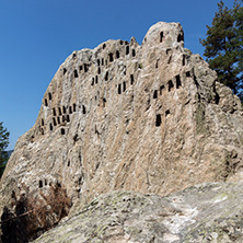 Antique Thracian Sanctuary Eagle Rocks near town of Ardino, Kardzhali Region, Bulgaria