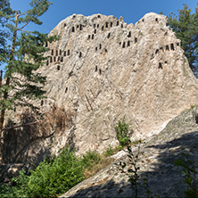 Antique Thracian Sanctuary Eagle Rocks near town of Ardino, Kardzhali Region, Bulgaria