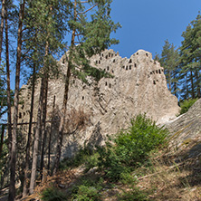 Antique Thracian Sanctuary Eagle Rocks near town of Ardino, Kardzhali Region, Bulgaria