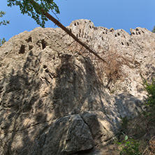 Antique Thracian Sanctuary Eagle Rocks near town of Ardino, Kardzhali Region, Bulgaria