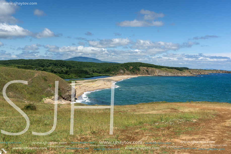 A beach at the mouth of the Veleka River, Sinemorets village, Burgas Region, Bulgaria