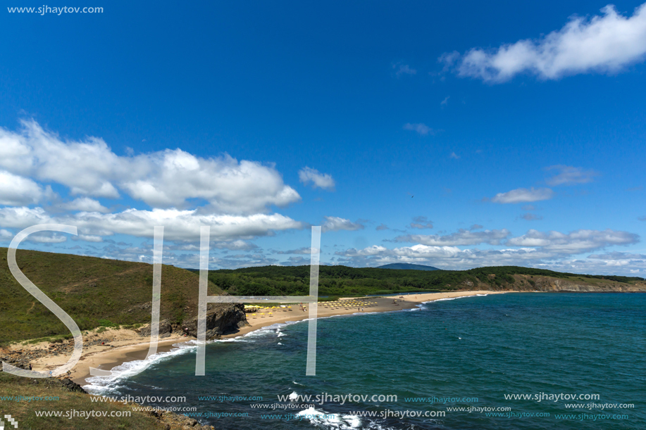 A beach at the mouth of the Veleka River, Sinemorets village, Burgas Region, Bulgaria