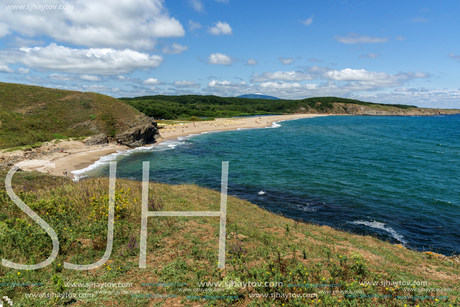 A beach at the mouth of the Veleka River, Sinemorets village, Burgas Region, Bulgaria