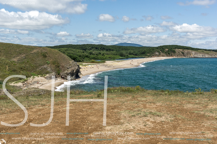A beach at the mouth of the Veleka River, Sinemorets village, Burgas Region, Bulgaria