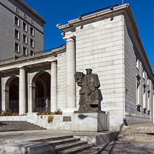 MADRID, SPAIN - JANUARY 21, 2018:  Building of Ministry of Employment and Social Security in City of Madrid, Spain