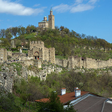 VELIKO TARNOVO, BULGARIA - 9 APRIL 2017: Ruins of The capital city of the Second Bulgarian Empire medieval stronghold Tsarevets, Veliko Tarnovo, Bulgaria