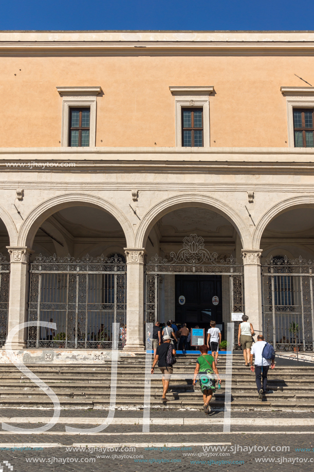 ROME, ITALY - JUNE 23, 2017: Outside view of church of Saint Peter in Chains (San Pietro in Vincoli ) in Rome, Italy