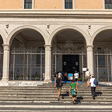 ROME, ITALY - JUNE 23, 2017: Outside view of church of Saint Peter in Chains (San Pietro in Vincoli ) in Rome, Italy