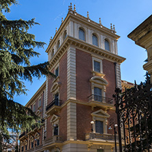 MADRID, SPAIN - JANUARY 21, 2018: Facade of Lazaro Galdiano Museum in City of Madrid, Spain