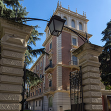 MADRID, SPAIN - JANUARY 21, 2018: Facade of Lazaro Galdiano Museum in City of Madrid, Spain