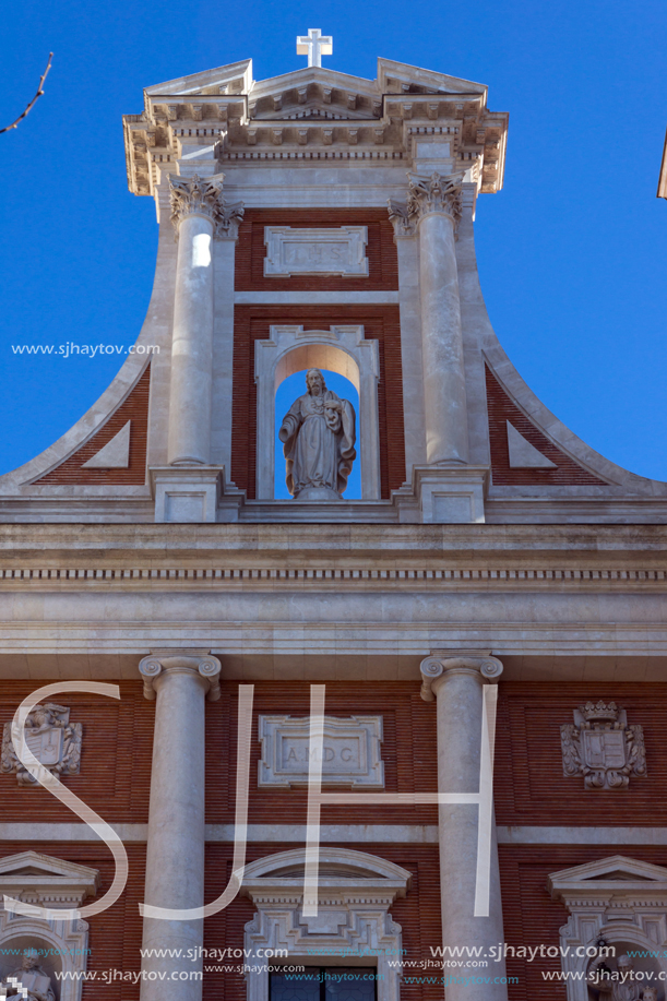 MADRID, SPAIN - JANUARY 21, 2018:  Catholic church in City of Madrid, Spain