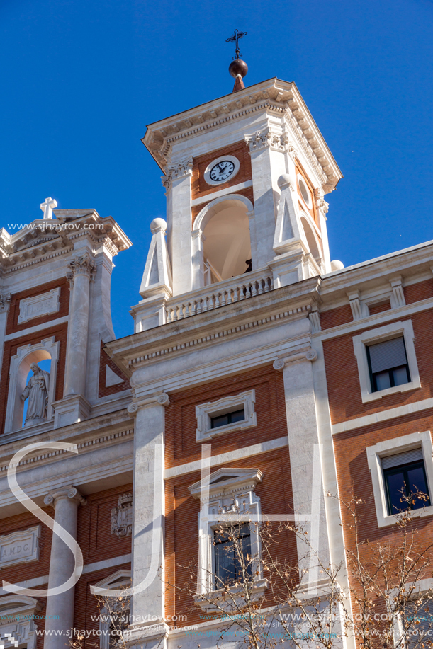 MADRID, SPAIN - JANUARY 21, 2018:  Catholic church in City of Madrid, Spain