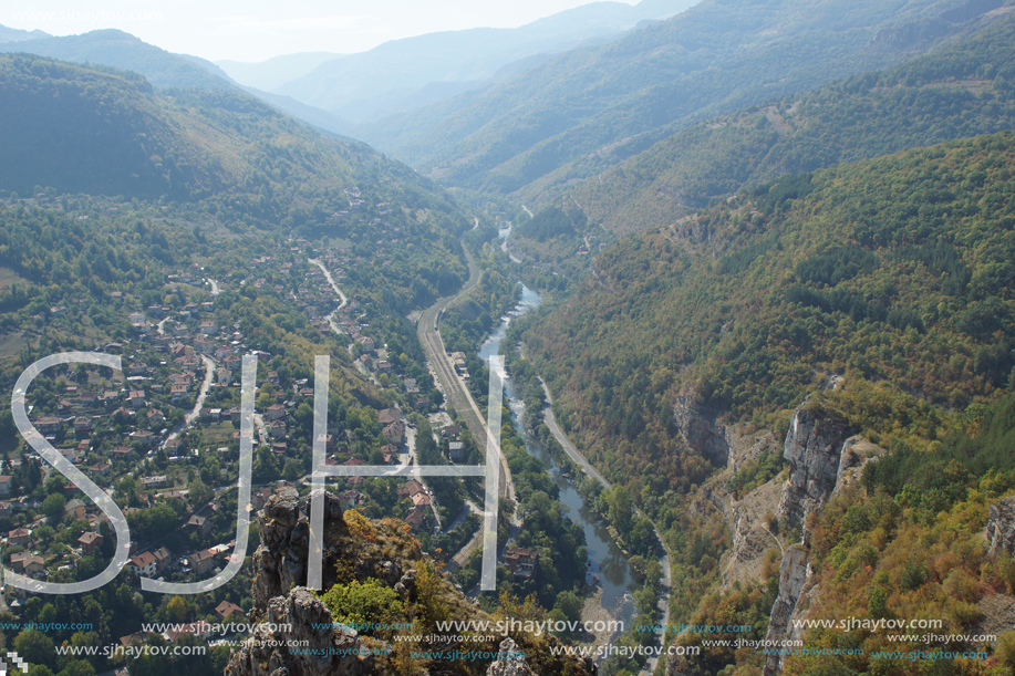 Amazing Panoramic view of Iskar Gorge, Balkan Mountains, Bulgaria