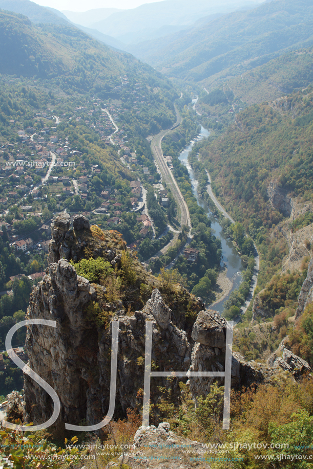 Amazing Panoramic view of Iskar Gorge, Balkan Mountains, Bulgaria